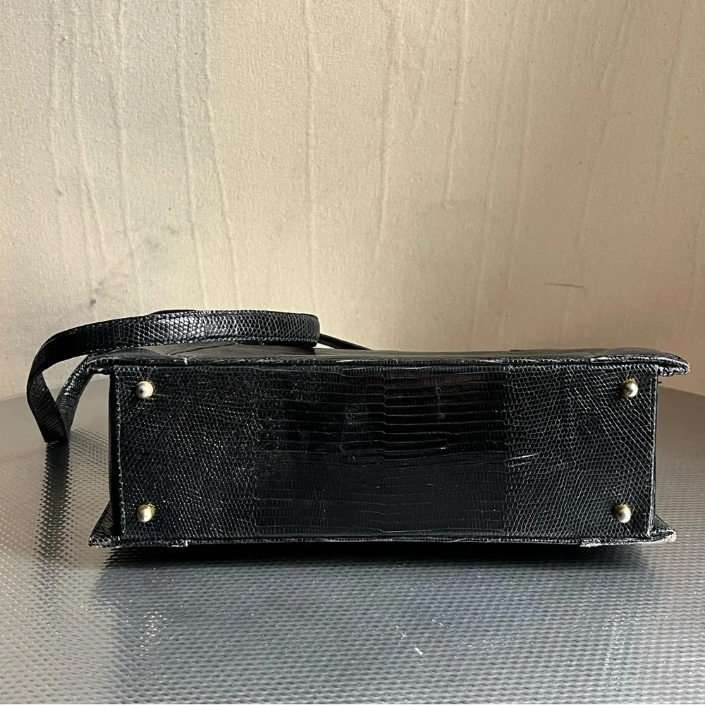 Donna Karan vintage lizard skin handbag